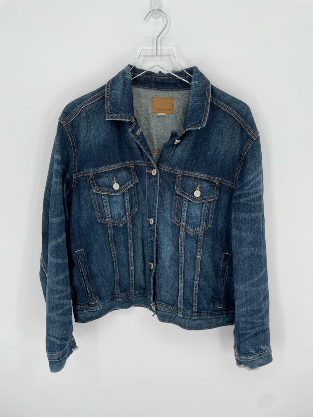 American Eagle Distressed Denim Jacket